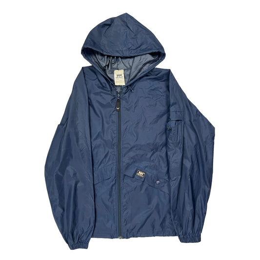 Helly Hansen Windbreaker - Large Blue Nylon