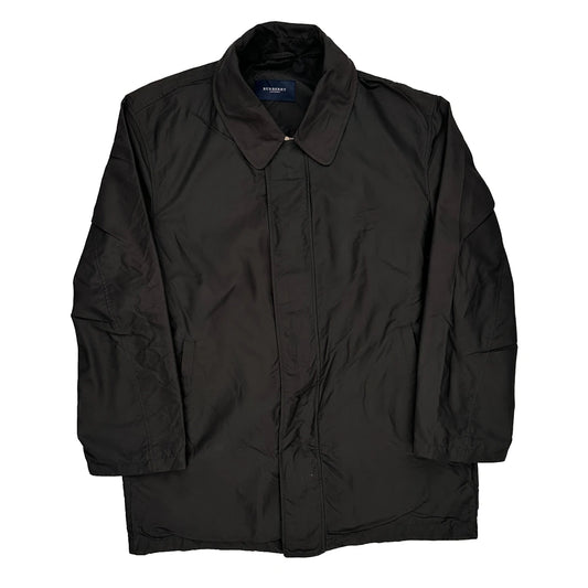 Burberry London Burberry Overcoat - Large Black Polyester