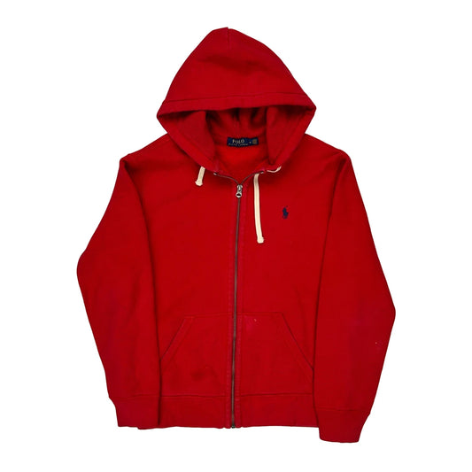 Polo By Ralph Lauren Hoodie - Medium Red Cotton