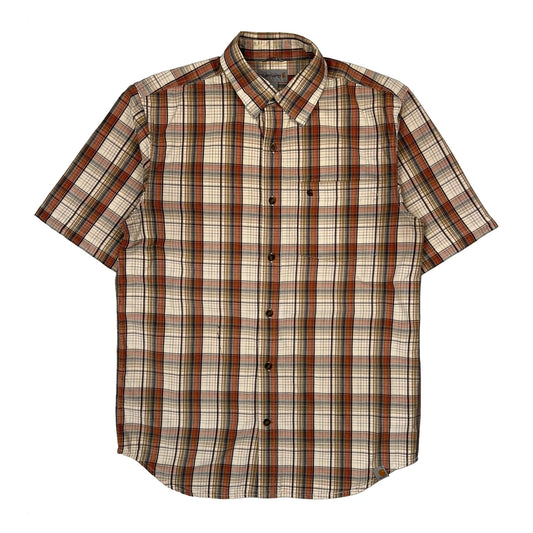 Carhartt Checked Short Sleeve Shirt - Medium Multicoloured Cotton