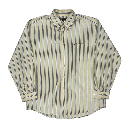 Tommy Hilfiger Striped Shirt - XL Blue Cotton