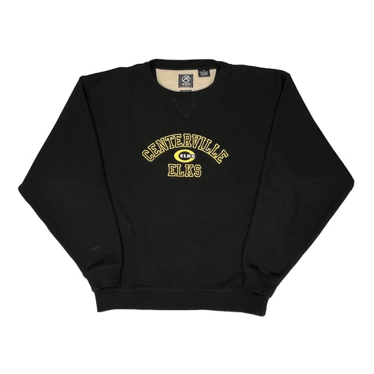 Centerville Elks Ahead Authentics College Sweatshirt - Medium Black Cotton Blend