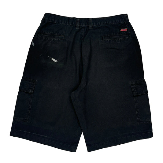Dickies Cargo Shorts - 34W 12L Navy Cotton