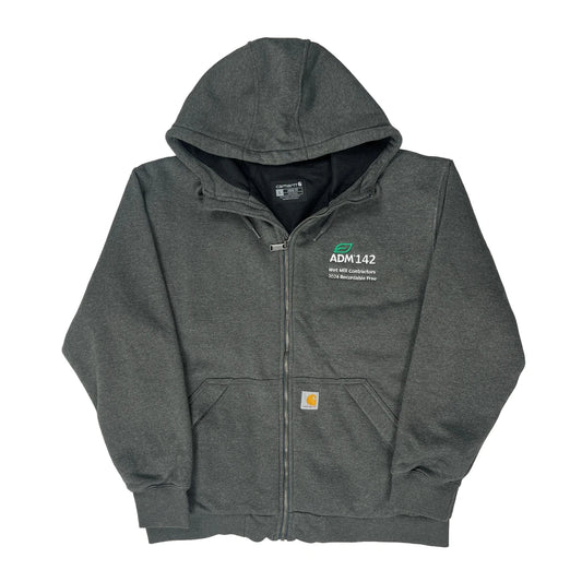 Carhartt Hoodie - Large Grey Cotton Blend