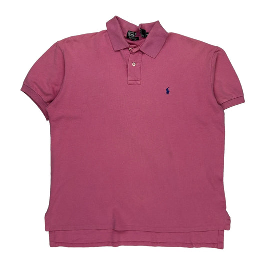 Polo By Ralph Lauren Polo Shirt - Medium Pink Cotton