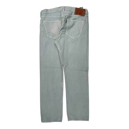 501 Levis Jeans - 36W 30L Light Wash Cotton