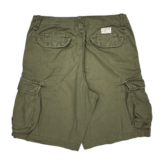 Polo By Ralph Lauren Cargo Shorts - 36W 12L Green Cotton