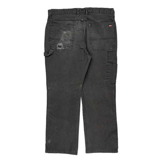 Dickies Carpenter Trousers - 36W 29L Black Cotton