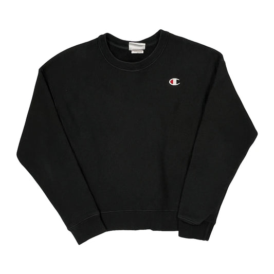 Reverse Weave Champion Sweatshirt - Small Black Cotton