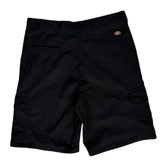 Dickies Cargo Shorts - 32W 11L Black Polyester Blend