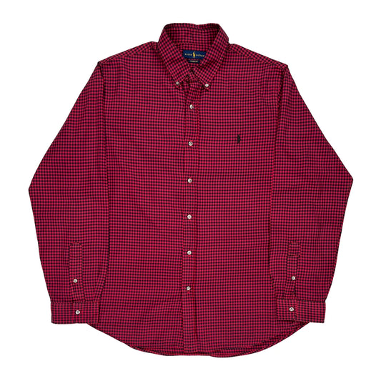 Ralph Lauren Checked Shirt - XL Black Cotton