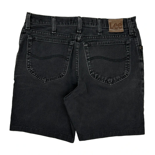 Lee Denim Shorts - 32W 8L Black Cotton