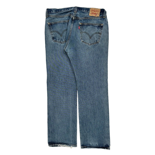 501 Levis Jeans - 34W 31L Blue Cotton