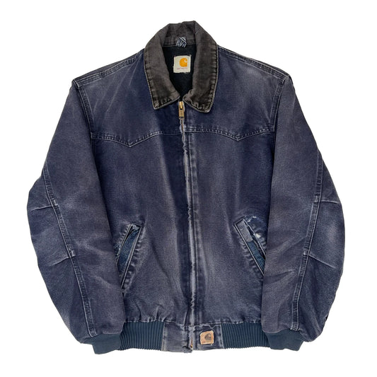 Carhartt Faded Dny Bomber Jacket - Small Navy Denim