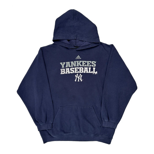 Yankees Baseball Adidas Graphic Hoodie - XL Navy Cotton