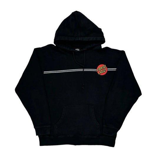 Skateboarding Santa Cruz Graphic Hoodie - Large Black Cotton