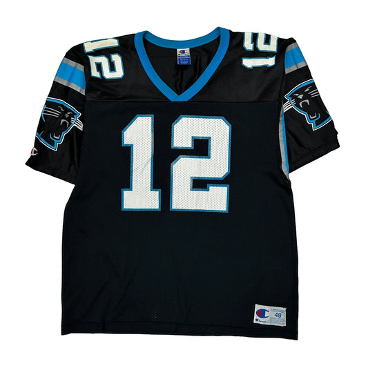 Vintage Made In USA Carolina Panthers Champion Collins Jersey - XL Black Polyester