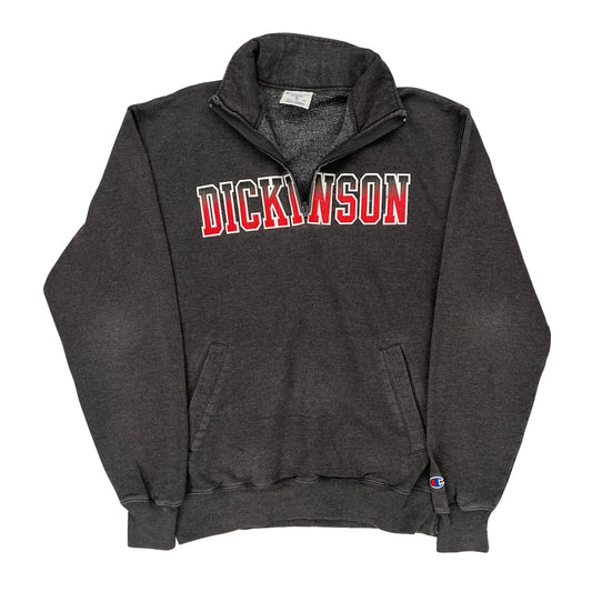 Champion College 1/4 Zip - Medium Grey Cotton Blend