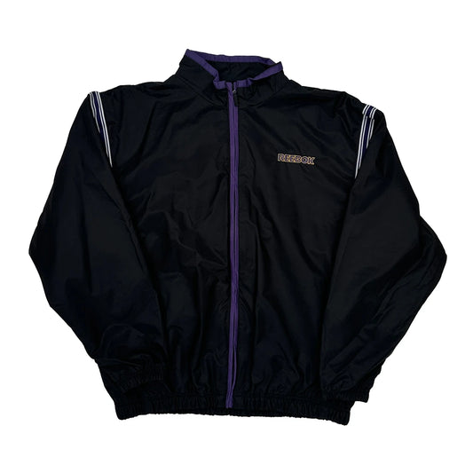 Classic Reebok Logo Reebok Windbreaker - XL Purple Nylon