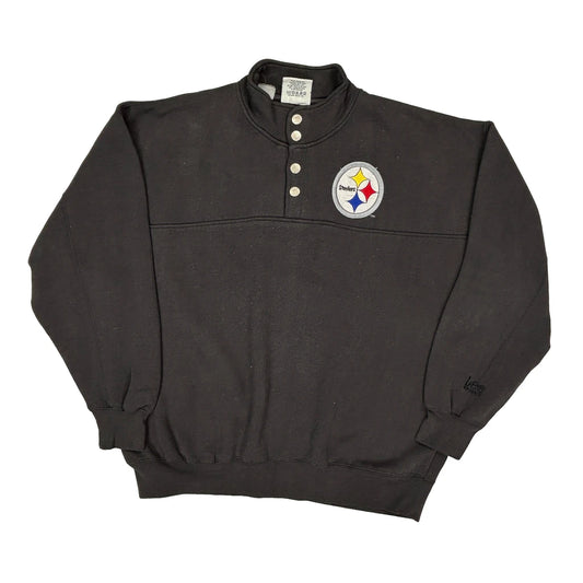 Pittsburgh Steelers Lee Sport Football 1/4 Zip - XL Black Polyester Blend
