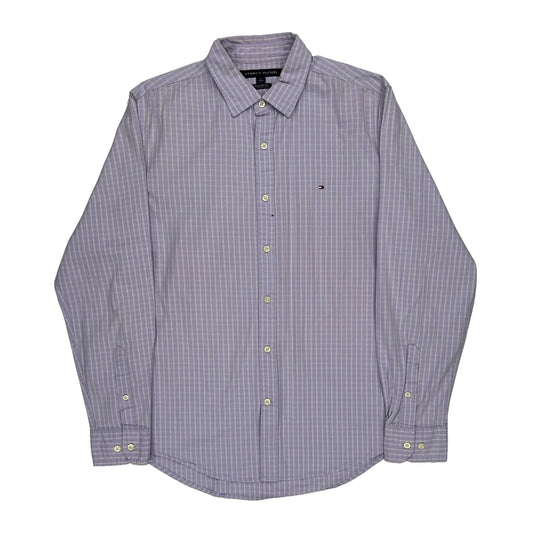 Tommy Hilfiger Checked Shirt - Medium Purple Cotton