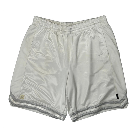 Vintage Dri-Fit Nike Sport Shorts - Large White Polyester