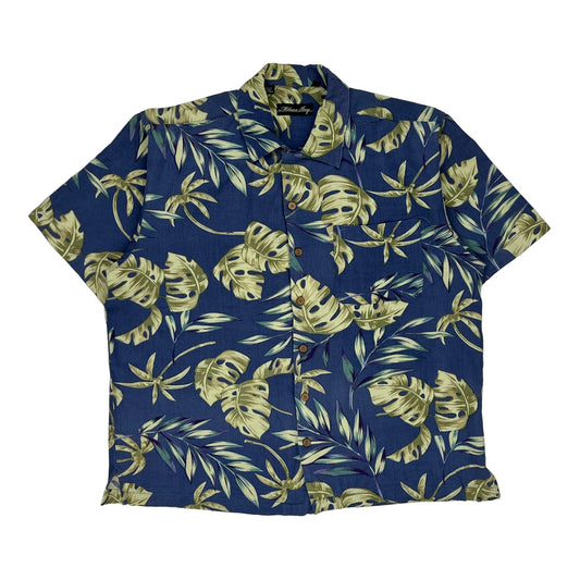 Milano Bay Hawaiian Shirt - XL Blue Cotton