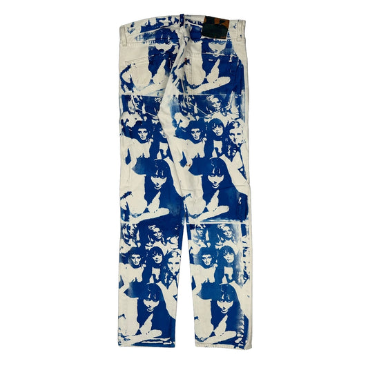 Levis Graphic Jeans - 30W 29L Blue Cotton