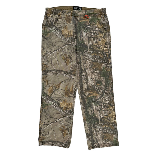 Realtree Camo Cargo Trousers - 35W 31L Camo Cotton