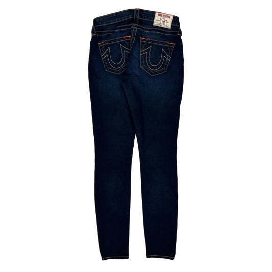 True Religion Skinny Jeans - 28W UK 6 Dark Wash Cotton Blend