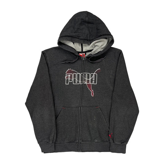 Puma Hoodie - Medium Grey Cotton Blend