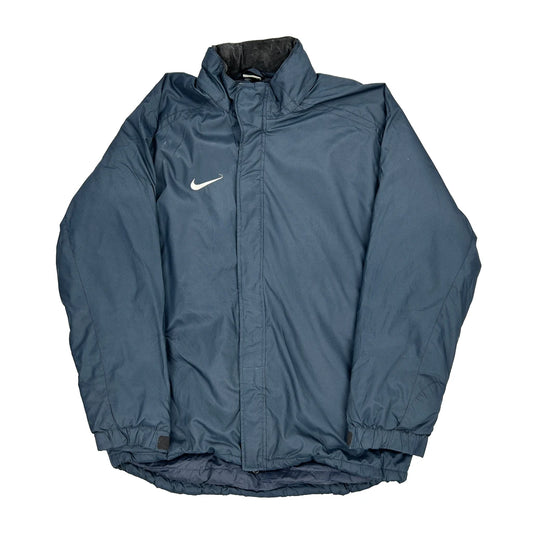 Nike Jacket - Large Blue Polyester