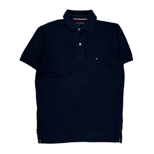 Tommy Hilfiger Polo Shirt - Medium Navy Cotton