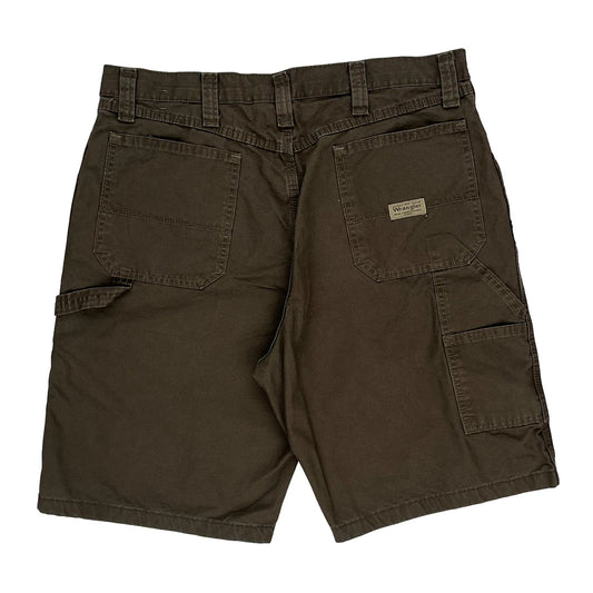 Wrangler Cargo Shorts - 36W 11L Brown Cotton