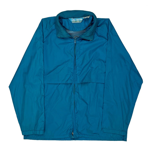 Vintage Woolrich Windbreaker - Large Blue Nylon