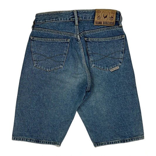 No C.O.D. Unbranded Graphic Denim Shorts - 30W 11L Blue Cotton