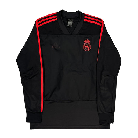 Real Madrid Adidas Football Shirt - Large Black Polyester