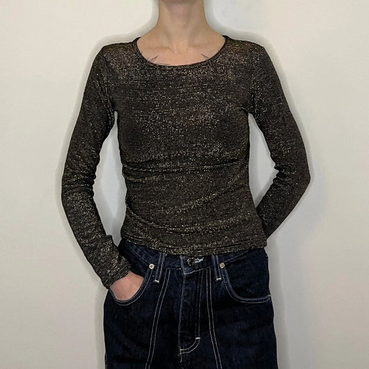 Vintage gold Unbranded Long Sleeve Top - womens small