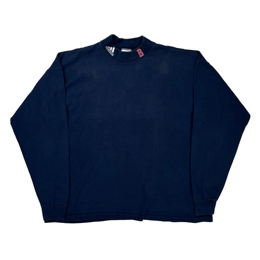 Boston Red Sox Adidas Long Sleeve T-Shirt - XL Navy Cotton