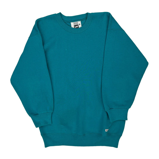 Blank Made In USA Lee Sweatshirt - Medium Blue Cotton Blend