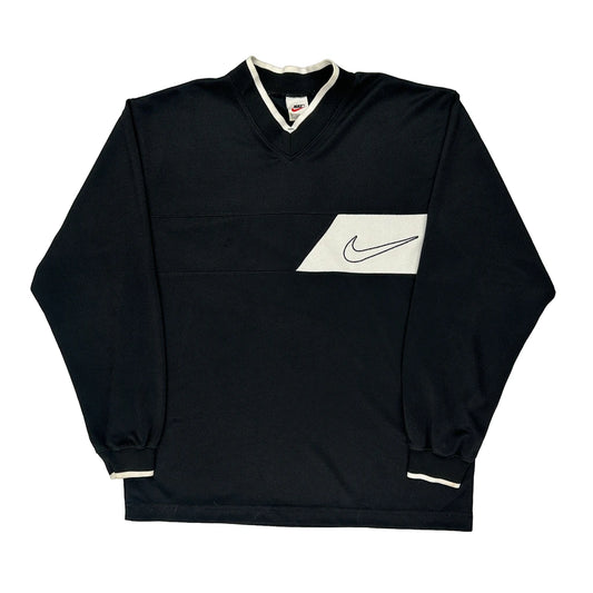 Nike Long Sleeve T-Shirt - Medium Black Polyester