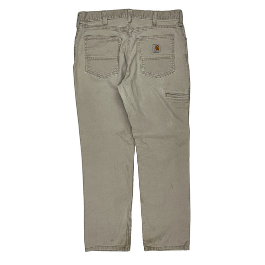 Carhartt Trousers - 34W 29L Beige Cotton