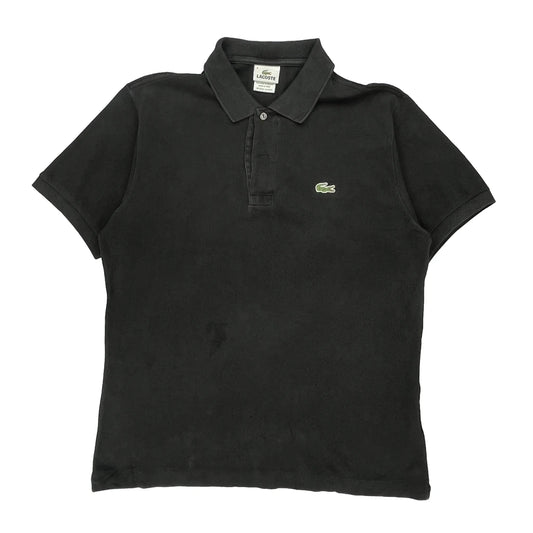 Lacoste Polo Shirt - Medium Black Cotton