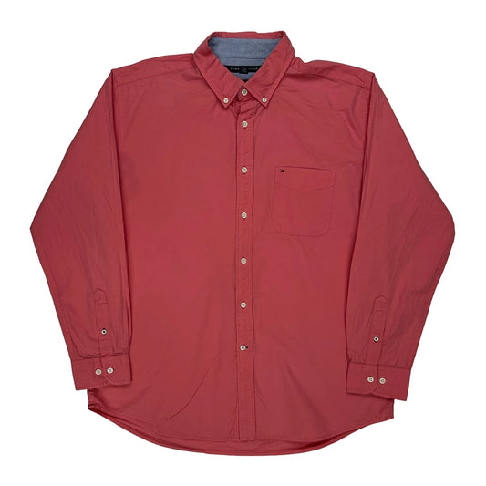 Tommy Hilfiger Shirt - XL Red Cotton