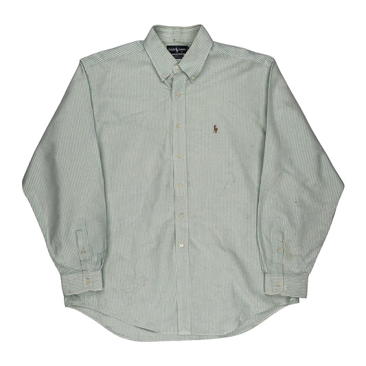 Ralph Lauren Striped Shirt - XL Green Cotton