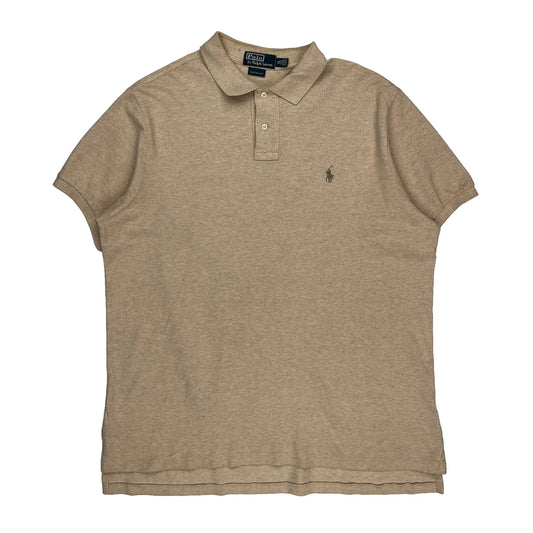 Polo By Ralph Lauren Polo Shirt - XL Beige Cotton