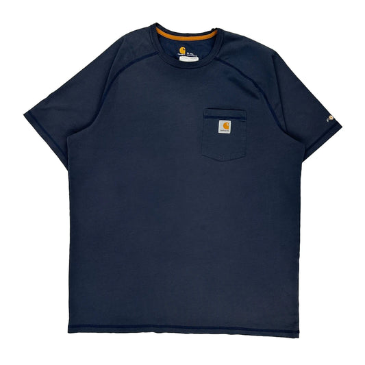 Carhartt Tall T-Shirt - XL Navy Cotton