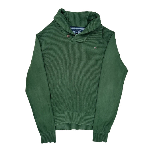 Tommy Hilfiger Jumper - XL Green Cotton