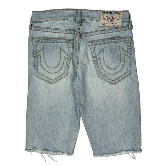 True Religion Denim Shorts - 32W 12L Light Wash Denim