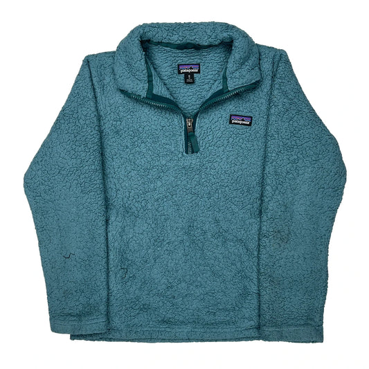 Vintage Age 10 Patagonia Fleece - Medium Blue Polyester